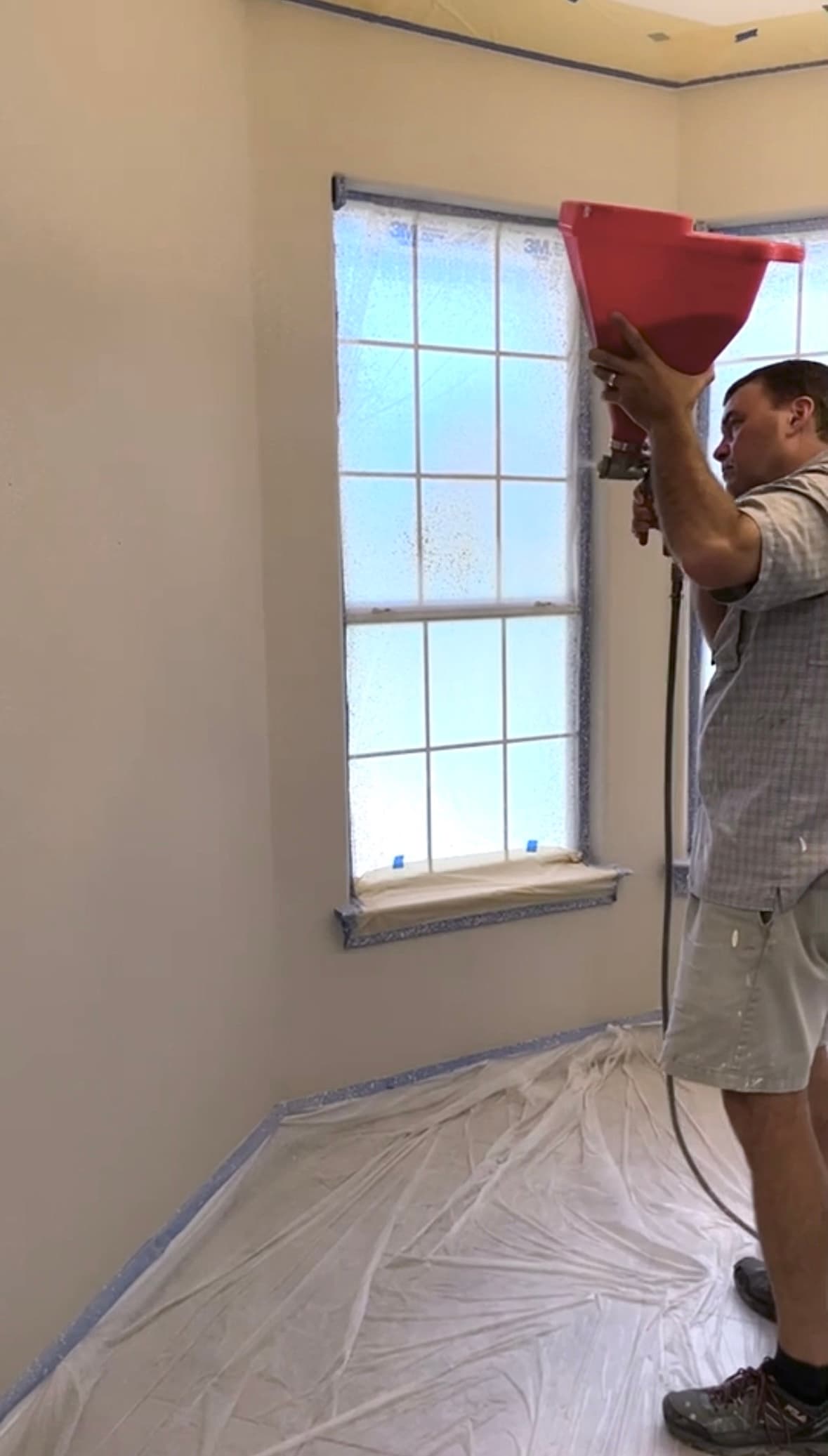 Kevin spraying texture